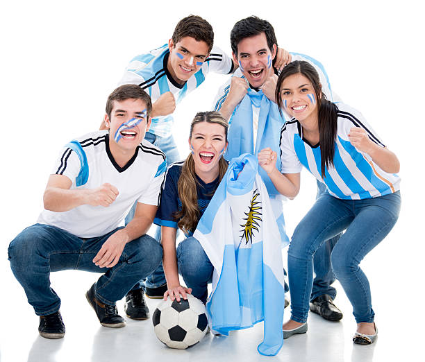 istock Soccer fans cheering for Argentina 519555775