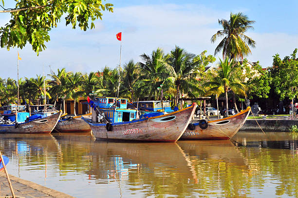 istock Boats on Thu Bon River, Hoi An, Vietnam 519557725