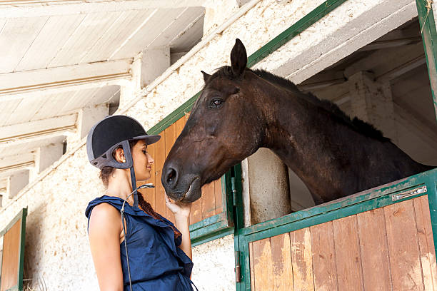 horsewoman with his horses