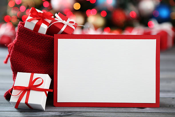 arreglo de navidad - tarjeta de felicitación fotos fotografías e imágenes de stock