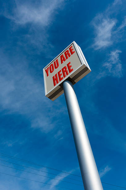 istock you are here text on huge billboard 519560851