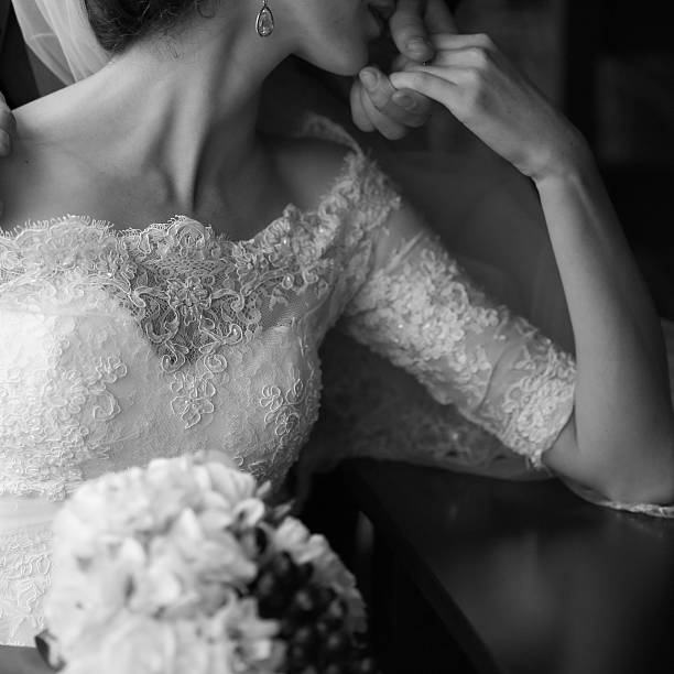 istock Young newlywed caucasian couple. 519561659