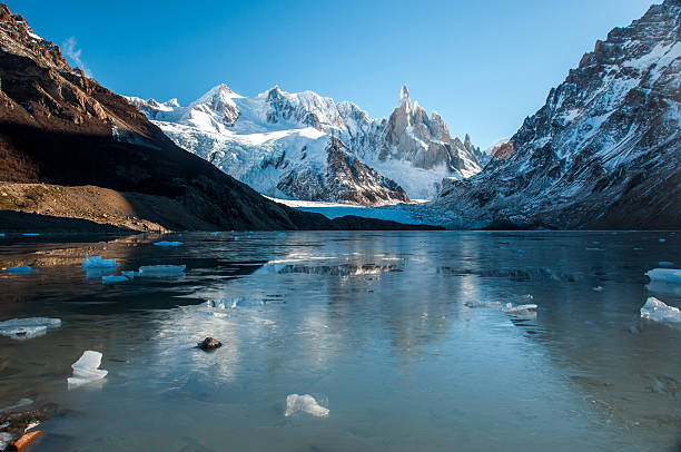 istock Frozen lake reflection at the Cerro Torre, Fitz Roy, Argentina 519561685