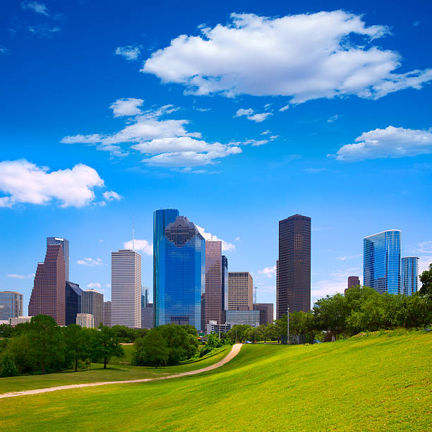istock Houston Texas Skyline modern skyscapers and  blue sky 519562711