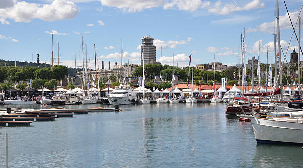 istock Port Vell and Barceloneta, Barcelona, Spain 519571489