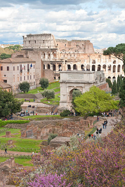 istock Colosseum from roman forum 519572183