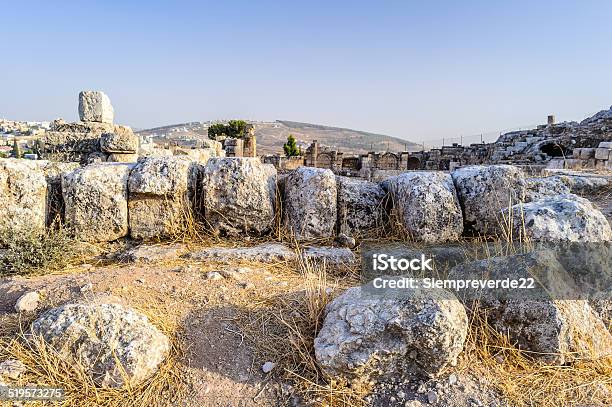 Roman Ruins In The Jordanian City Of Jerash Stock Photo - Download Image Now - Antiquities, Desert Area, Horizontal