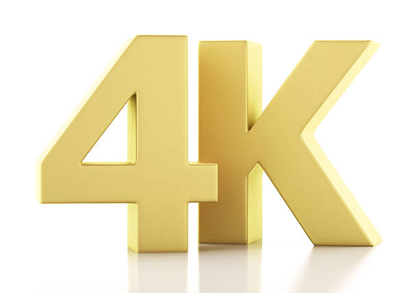 istock 3d illustration. 4K UltraHD TV. Technology concept. 519573960