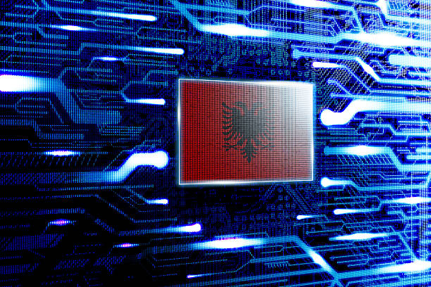 istock Albania national official state flag 519574627