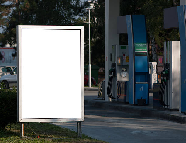 Billboard on gas station