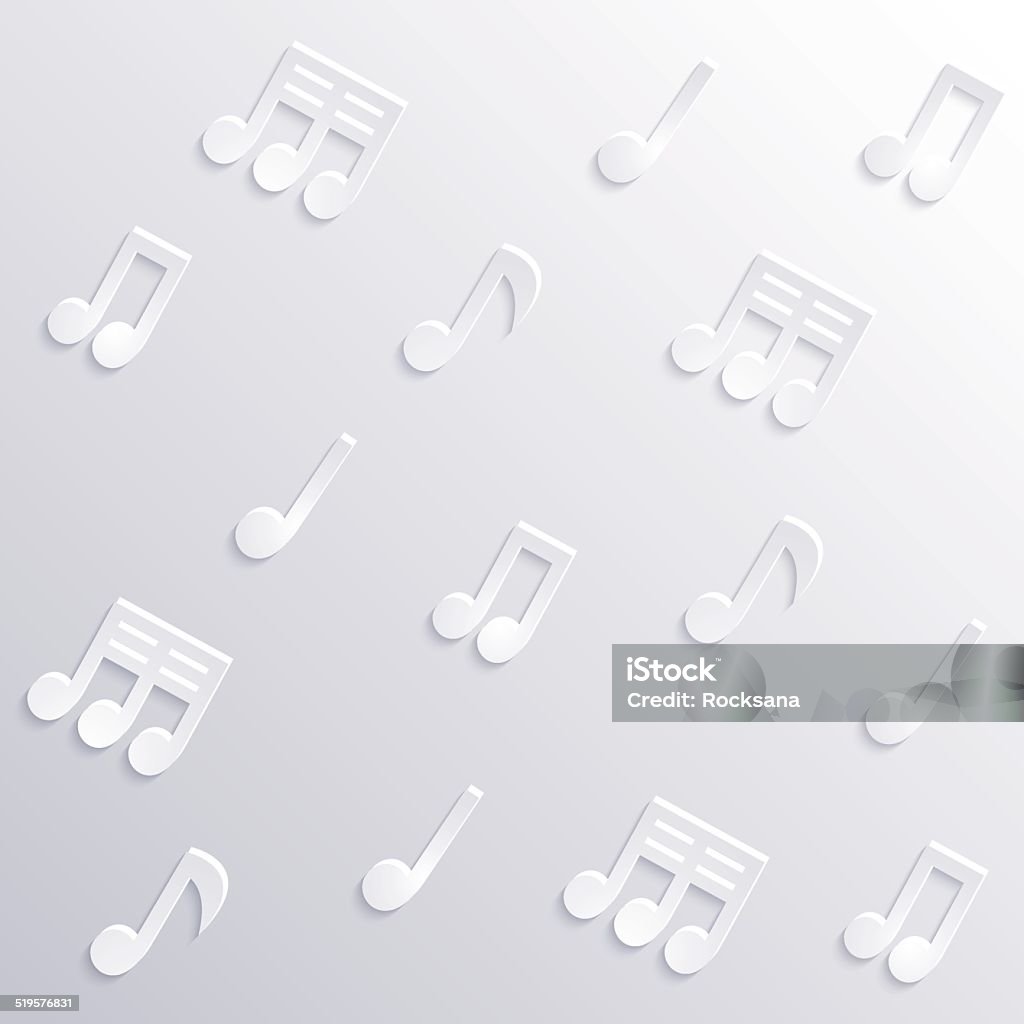 Nền Âm Nhạc Trừu Tượng Với Các Nốt Nhạc Hình Nền Nhãn Dán Và Dấu ...