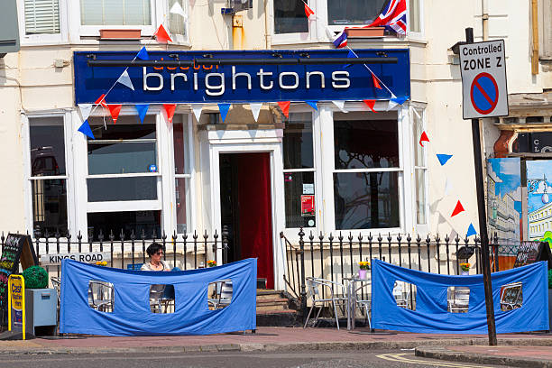 London, United Kingdom - 7 October 2011: The Anchor Bankside is a pub in London on the South Bank of the Thames. A tavern establishment (under various names) has been at the pub's location for over 800 years.