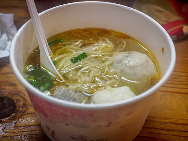 seafood noodle at the Taiwan