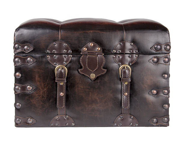 istock The chest with the lid closed on a white background 519581840