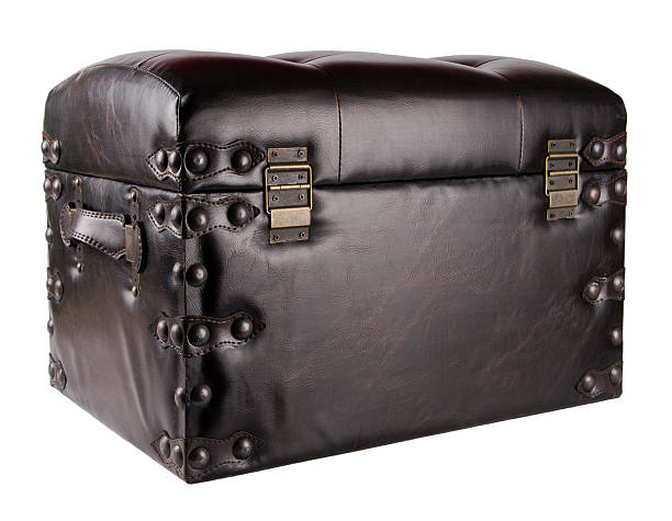 istock The chest with the lid closed on a white background 519581916