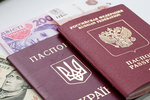 istock Russian and Ukrainian passports 519587299