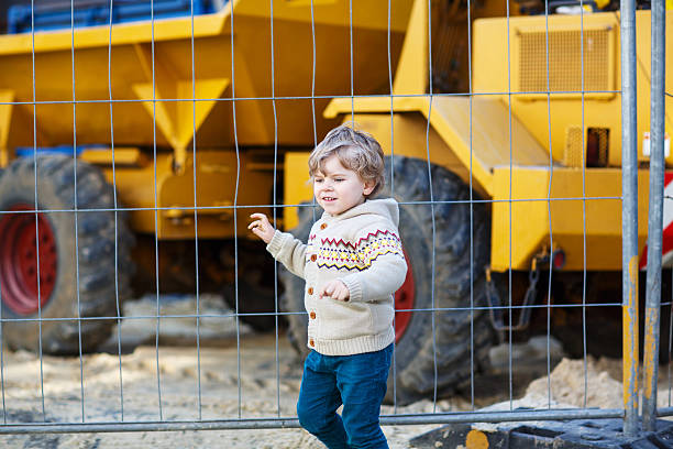 Child prepare driving toy car