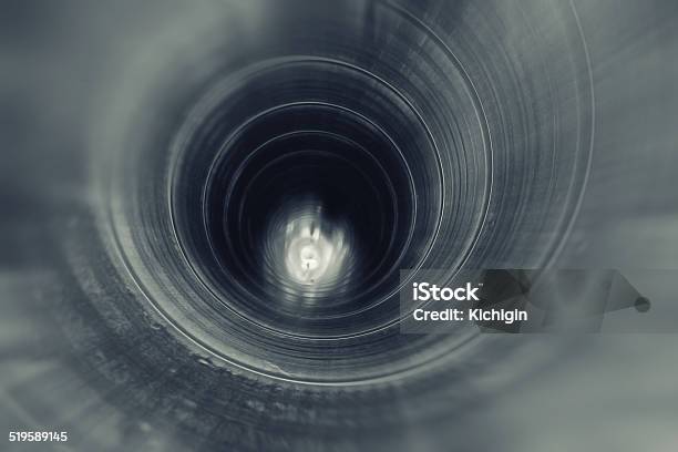 Pipe Metal Texture Inside Stock Photo - Download Image Now - Inside Of, Pipe - Tube, Metal