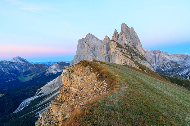 istock Funes valley, the wonderful Odle mountain range 519589715