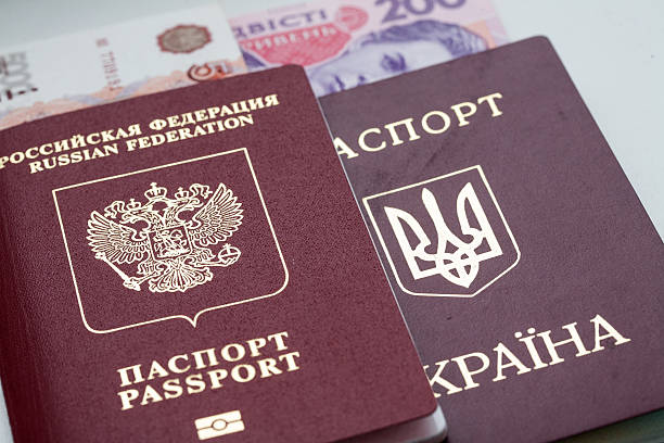 istock Russian and Ukrainian passports 519589717