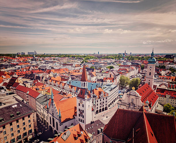 istock Aerial view of Munich 519592399
