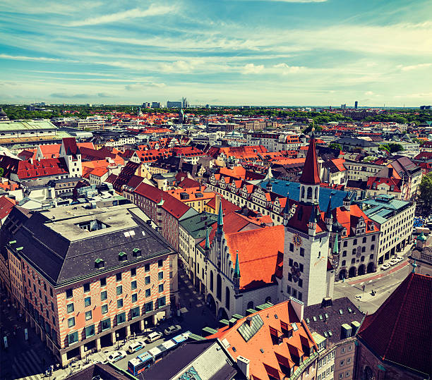 istock Aerial view of Munich 519592417