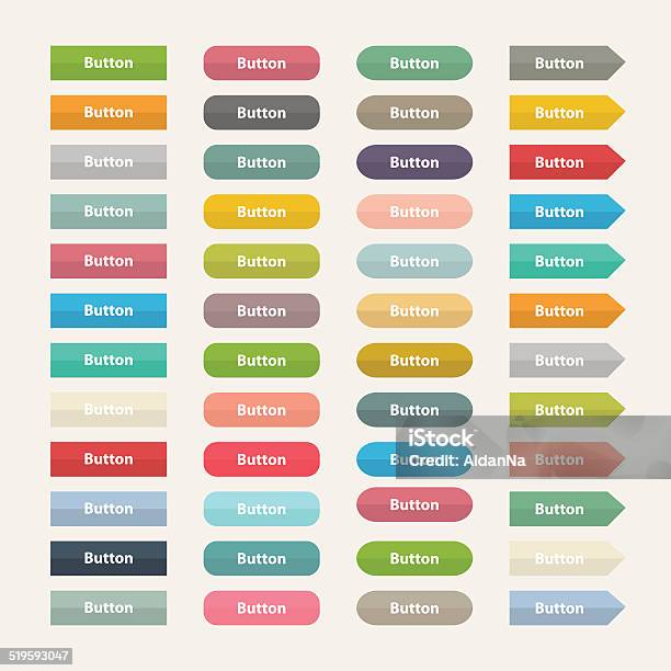ベクター Web 色でボタンを留めるフラット Stile - 押しボタンのベクターアート素材や画像を多数ご用意 - 押しボタン, インターネット, ワールド・ワイド・ウェブ