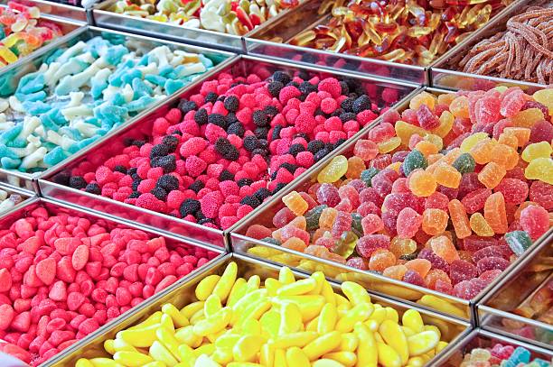 istock Colorful candies on a market 519593921