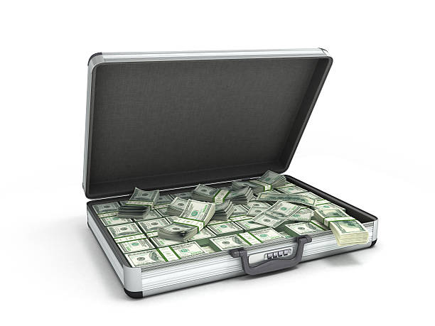 istock illustration of an open metal case 519614536