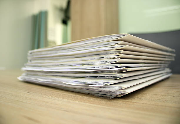 istock Paperworks in doctor's office 519614660