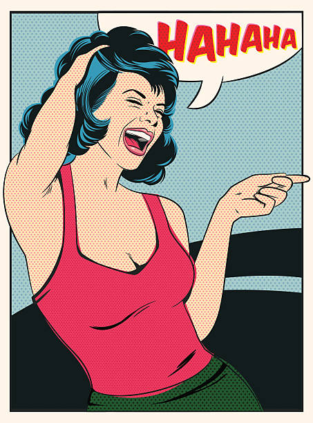 Retro image vintage cartoon style