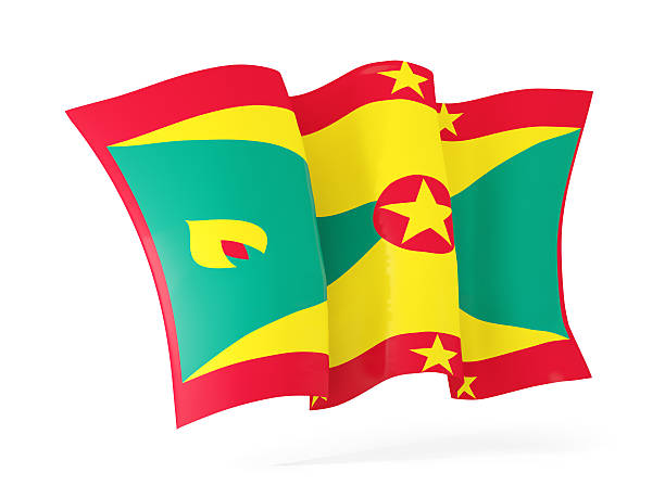 istock Waving flag of grenada. 3D illustration 519617642