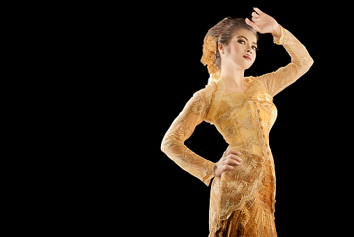 Fashion shot of indonesian wardrobe called kebaya