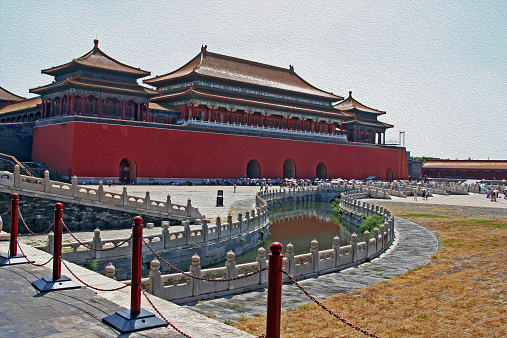 his palace complex close to the West Heavenly Gate was used by the emperor for three days prior to conducting the winter solstice ceremony at the Round Altar. Purification was achieved by abstaining from meat, alcohol and sex.