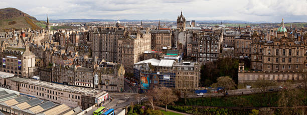 istock Panorama of Edinburgh Skylines building 519619771