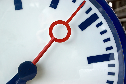 Clock at train station