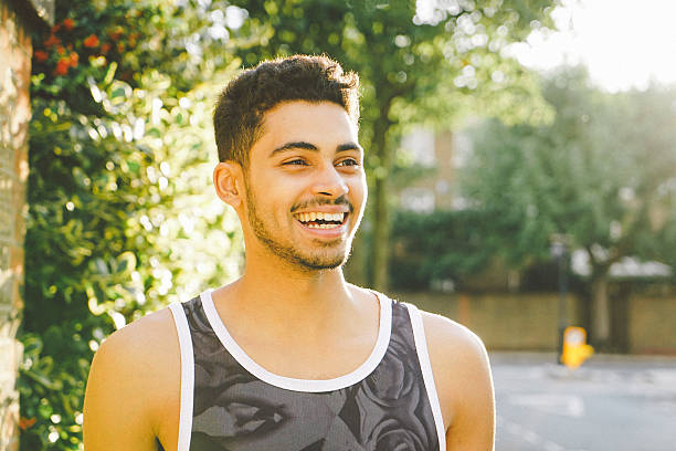 istock Portrait Of A Cheerful Young Man Outdoors After Workout 519620650