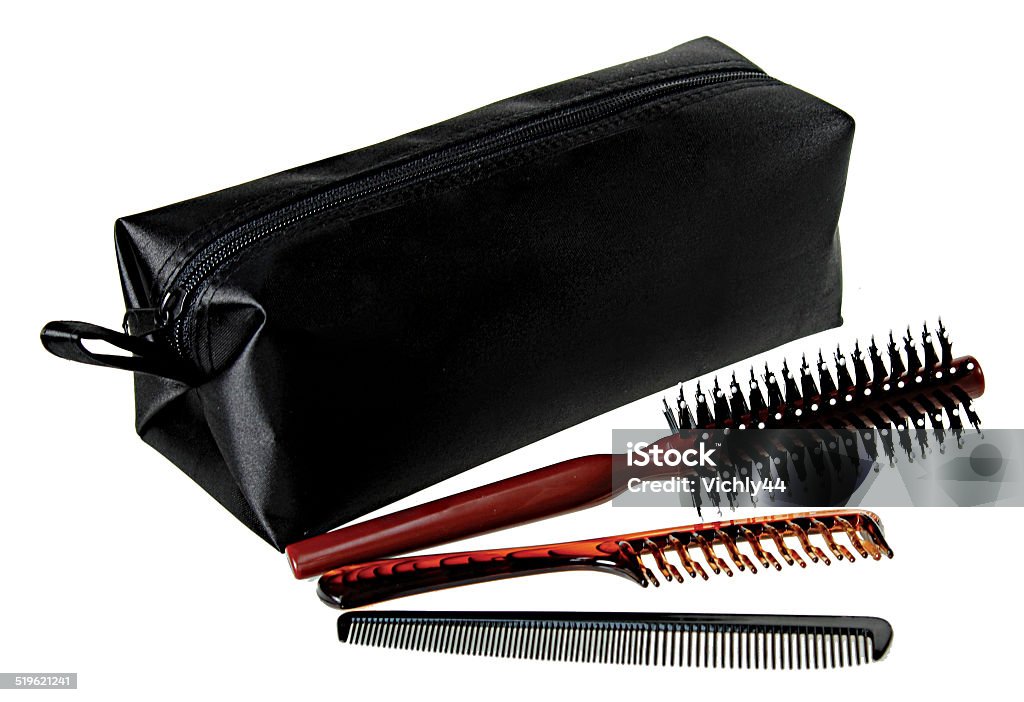 professional comb set in bag color black Adult Stock Photo