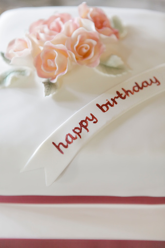 Decoration of Happy Birthday Cake