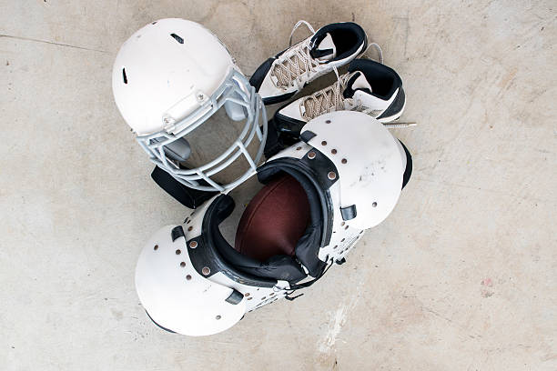 istock Overhead View of Football Player Gear 519623331