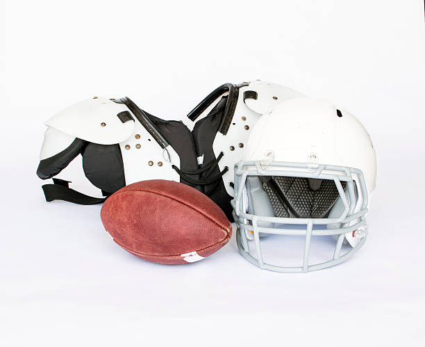 istock Football Safety Gear on White 519623333