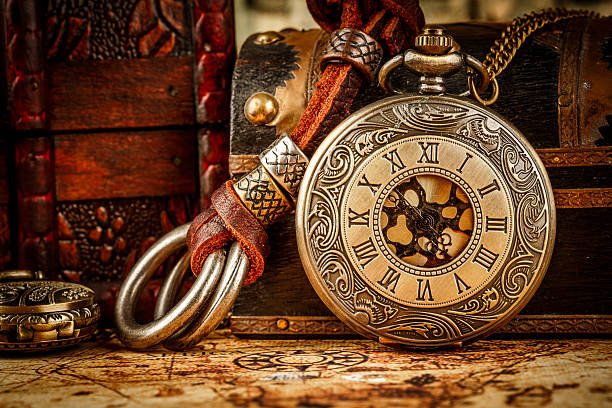 istock Vintage pocket watch 519624339