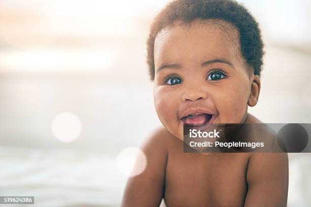 Shes The Cutest Baby Ever Stock Photo - Download Image Now - Baby - Human Age, Happiness, African-American Ethnicity