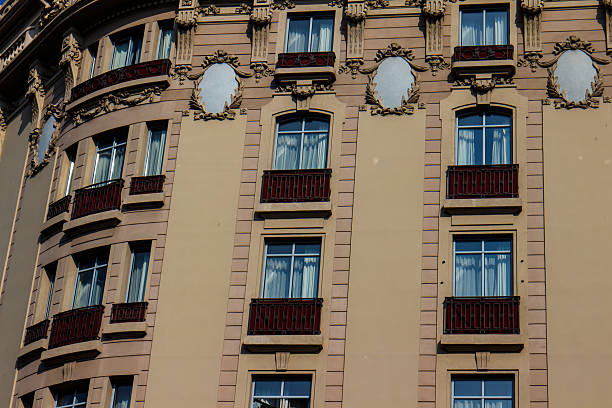 istock Modernist building outdoors in Barcelona street 519624879