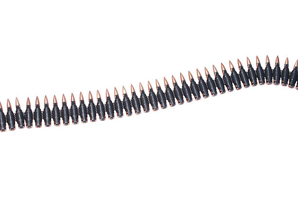 istock chain of cartridges on white background 519625313