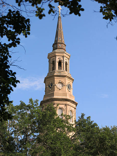 istock Saint Philips Steeple and Tree Branches, Charleston, South Carolina 519626227