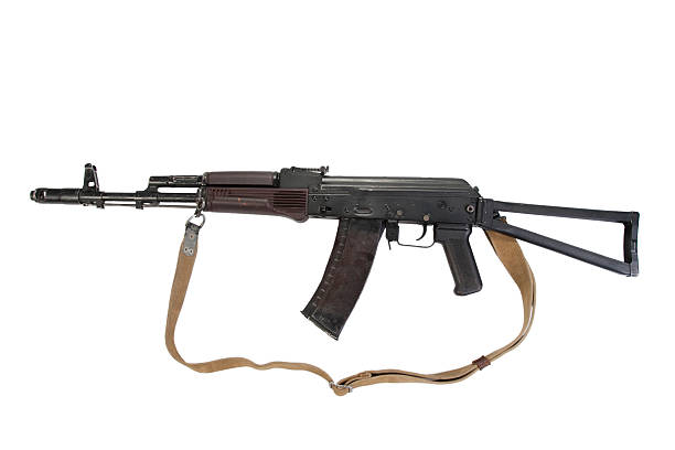 istock kalashnikov airborne assault rifle aks74 isolated on a white background 519626435