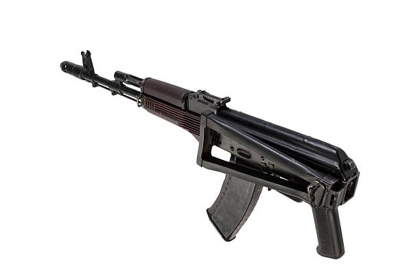 istock kalashnikov assault rifle aks74 isolated on a white background 519626469