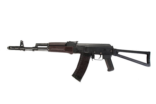 istock kalashnikov assault rifle aks 74 isolated on a white background 519626475