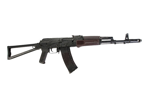 istock kalashnikov assault rifle aks74 isolated on a white background 519626481